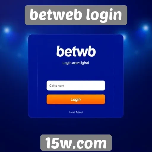 Interface do usuário no Betweb Login